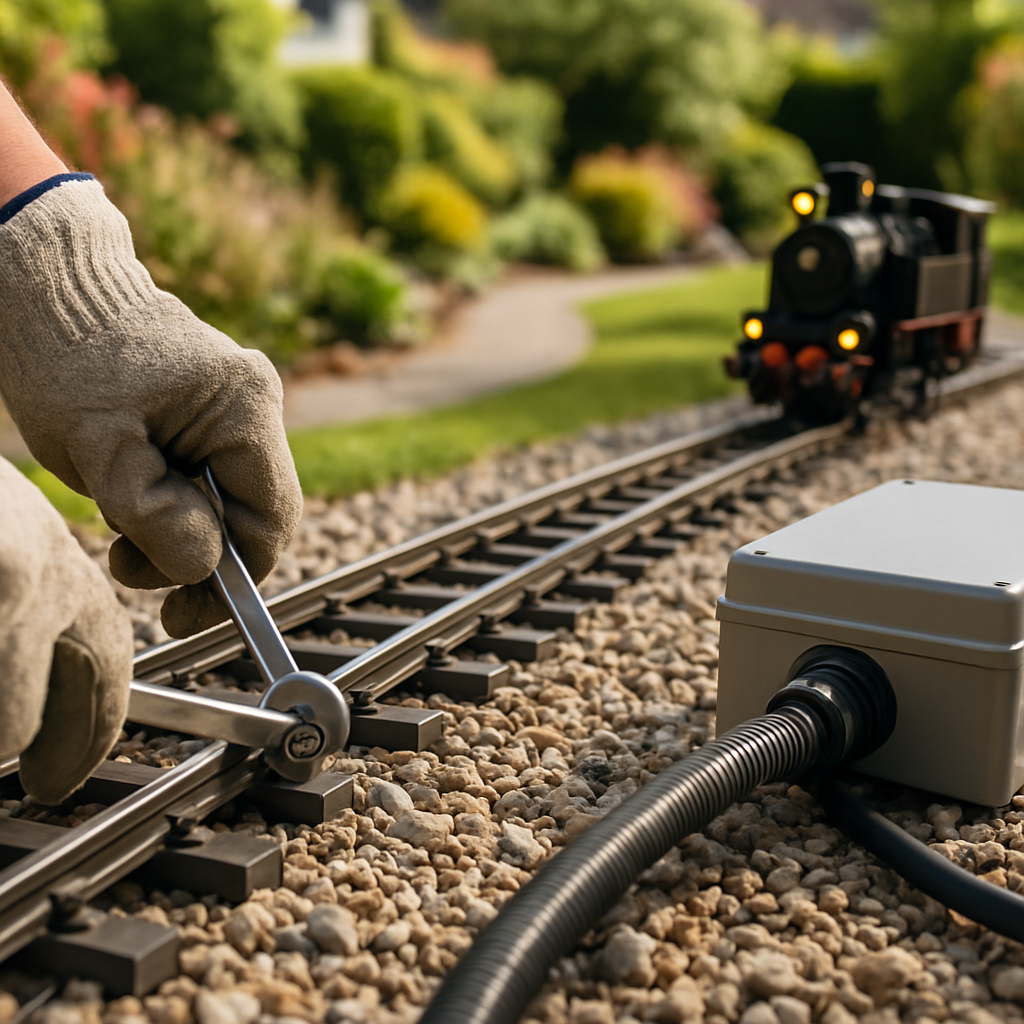 Mechatik Installation, Technik und Materialien für Garteneisenbahnen – emch-gartenbahn.ch