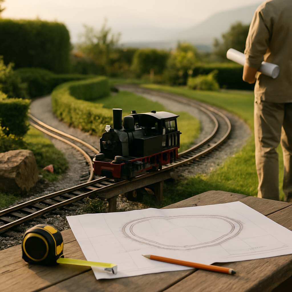 Streckenkonzeption Gartenbahn von Emch Gartenbahn AG Schweiz